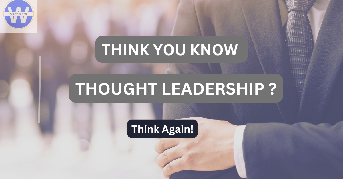 Thought leadership content writing